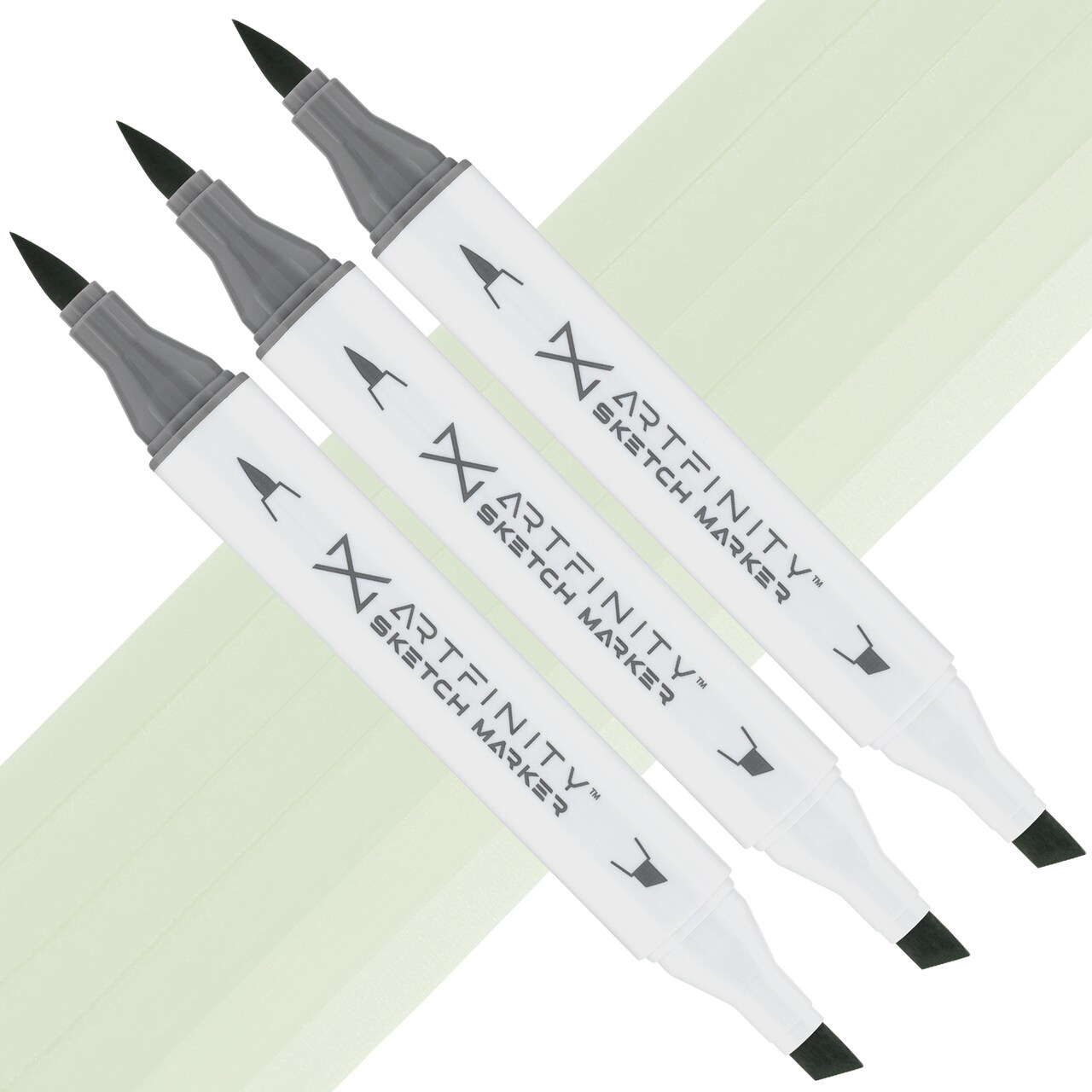 Artfinity Sketch Marker Sets - Set of 3 - Mignonette G7-2, Vibrant, Professional, Dye-Based Alcohol Markers for Artists, Drawing, Travel, & More